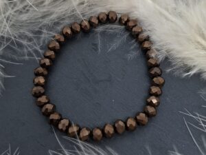 Bracelet en perles de cristal à facettes