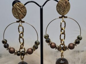 Créoles "Élégance Brune"