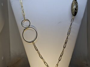 Sautoir Noir et Doré