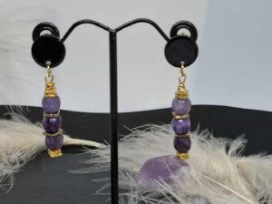 Boucles d'Oreilles en Améthyste