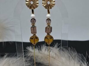 Boucles d'Oreilles en Cristal