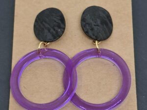 Boucles d'Oreilles en Résine