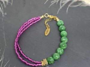 Bracelet Jaspe Vert et Miyuki