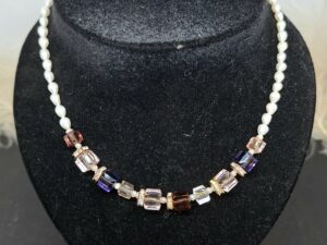 Collier Élégance Cristalline & Perles de Culture