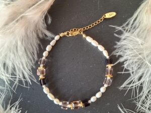 Bracelet Elégance Cristal & Perles de Culture