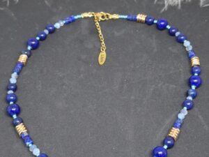 Collier Lapis Lazuli et Cristal bleu