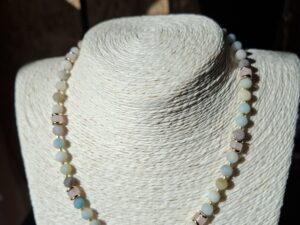 Collier en Amazonite mate