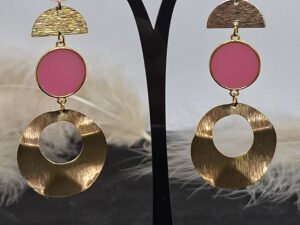 Boucles d'Oreilles Tons Roses