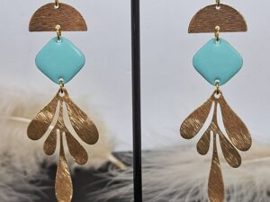 Boucles Tons Bleu-Verts